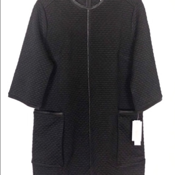 Melissa McCarthy Black Quilted Tunic Dress, M - Picture 3 of 12